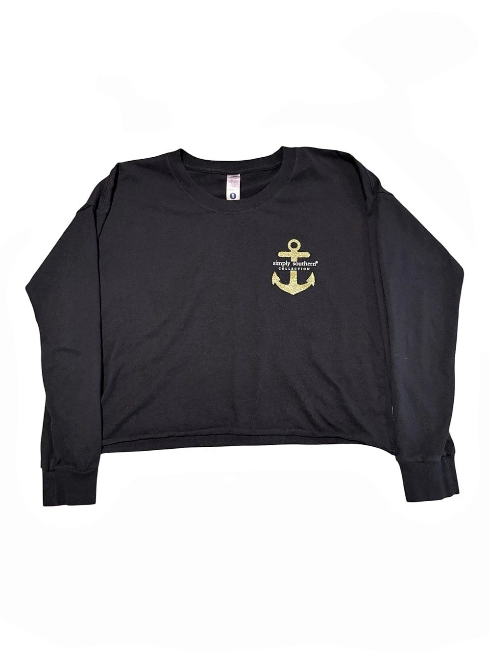 Simply Southern Long Sleeve Anchor Buffalo Plaid Graphic